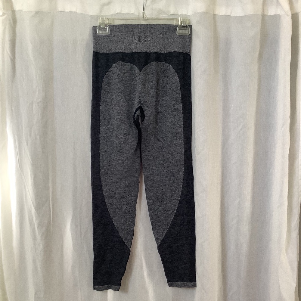 PINK Victoria’s Secret Seamless Workout Leggings gray & black